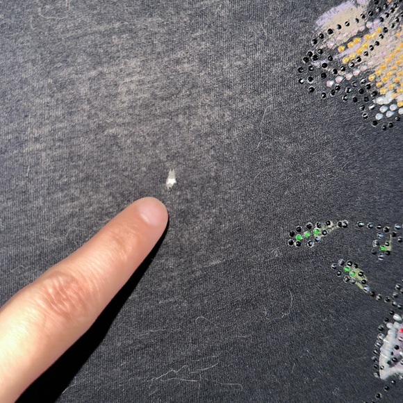 Y2K sinful rhinestone half sleeve - Picture 3 of 9